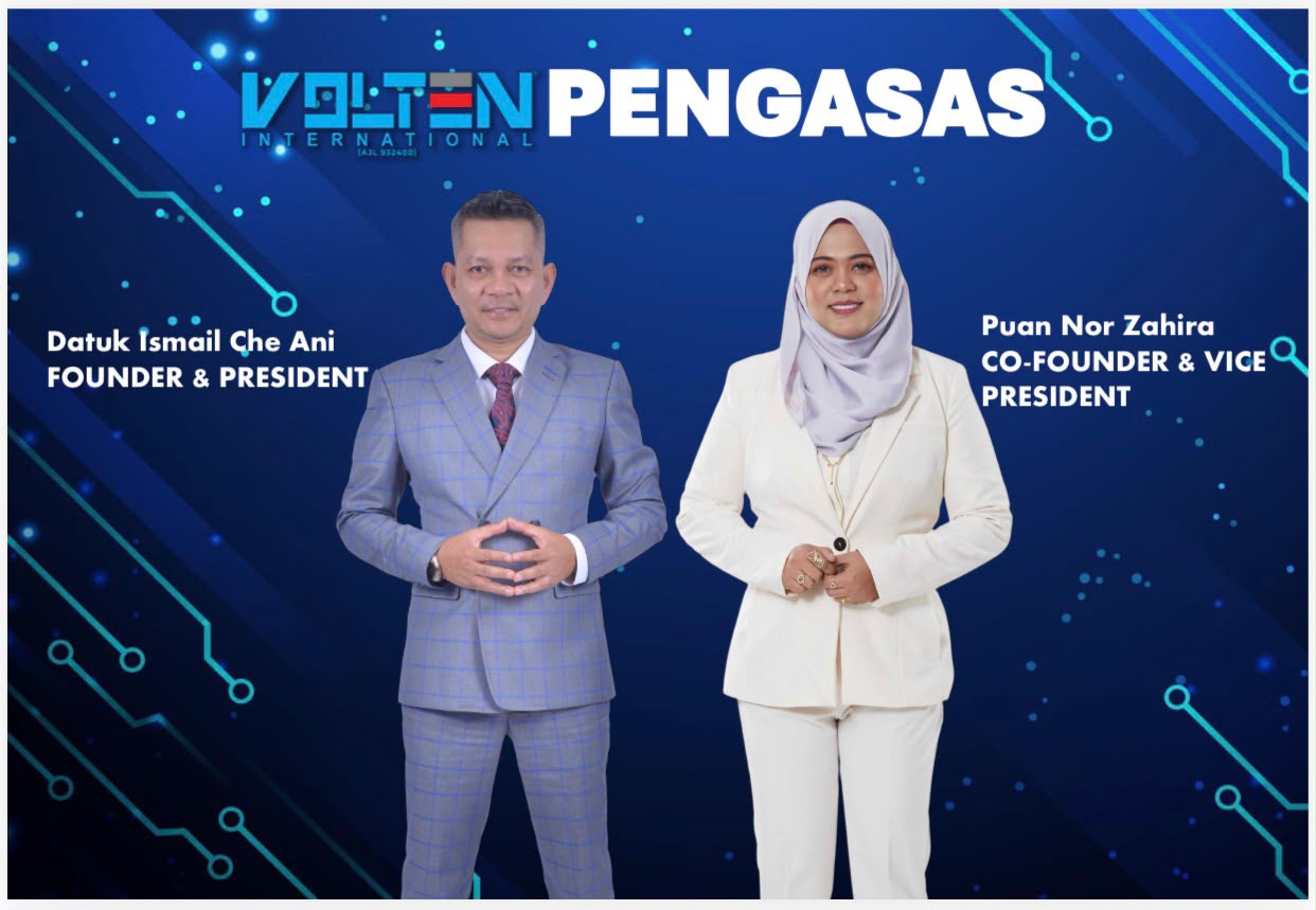 Datuk Ismail Che Ani dan Puan Nor Zahira, pengasas Volten International